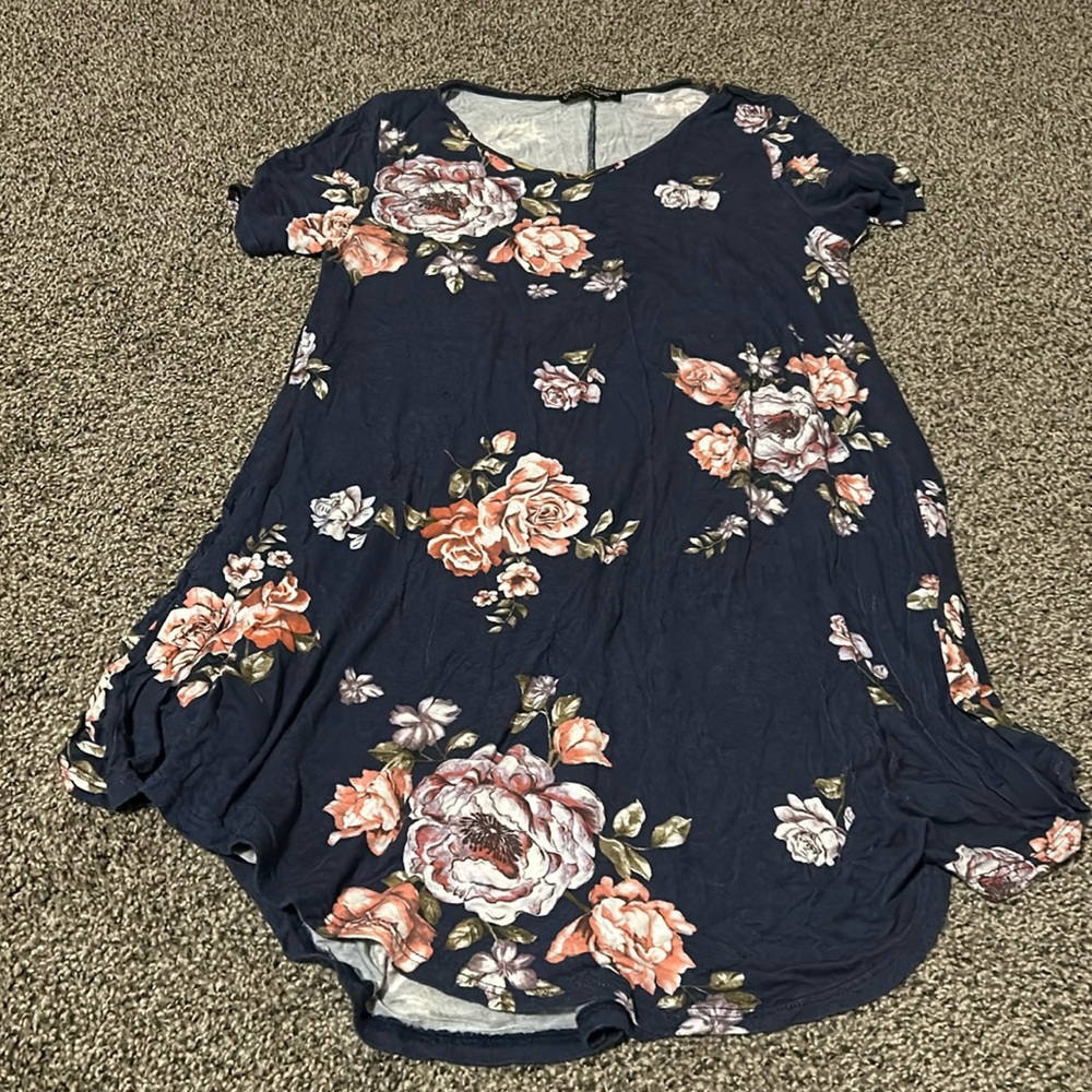 Short sleeve long blouse